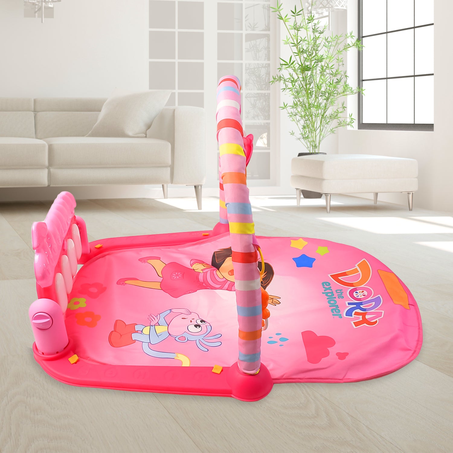 2in1 Baby Kick And Play Piano Gym Mat  Fitness Rack (1 Set)