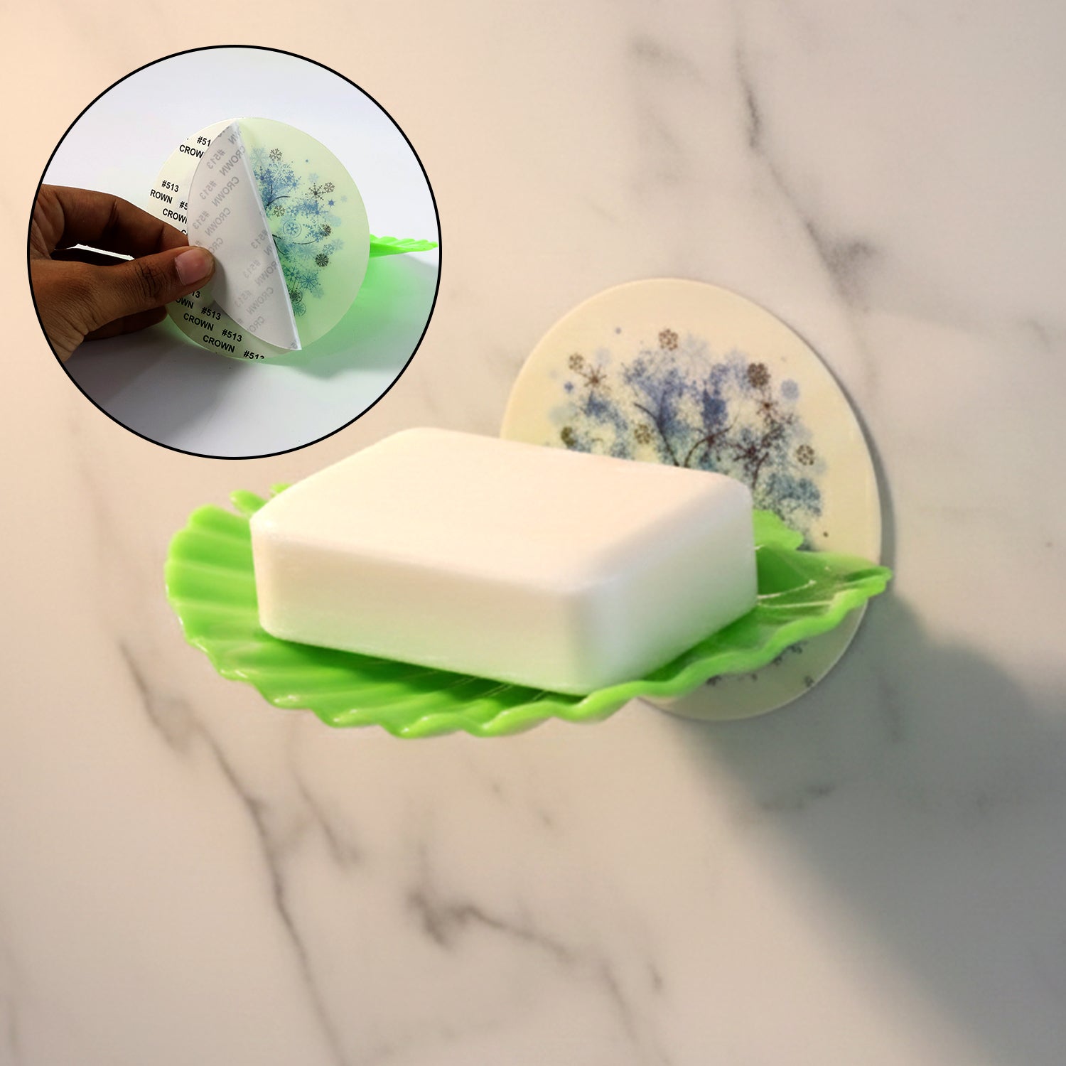 Premium Self-adhesive Wall-mounted Soap Holder Tray (1 Pc)