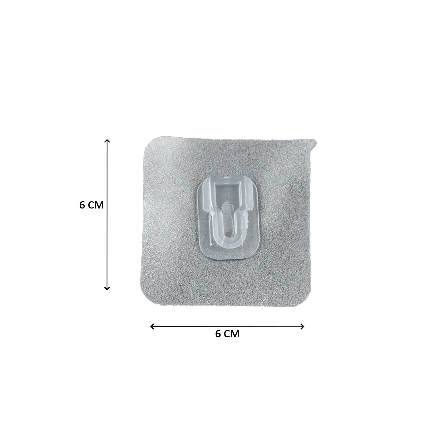 7433 Transparent Adhesive Male Hook Used For Hanging Various Types Of Items (1pc)