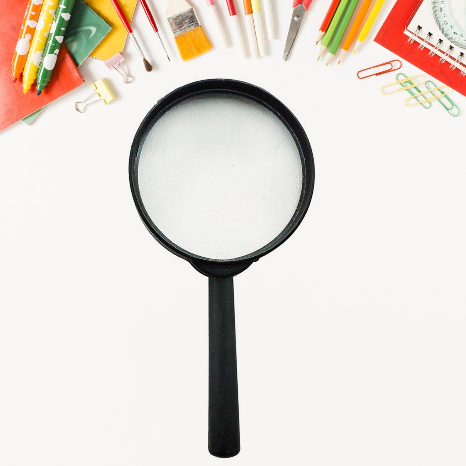 9144 Magnifying Glass Lens - Reading Aid Made Of Glass - Real Glass Magnifying Glass That Can Be Used On Both Sides - Glass Breakage-proof Magnifying Glass Protect Eyes 75mm  50mm (2pc Set)