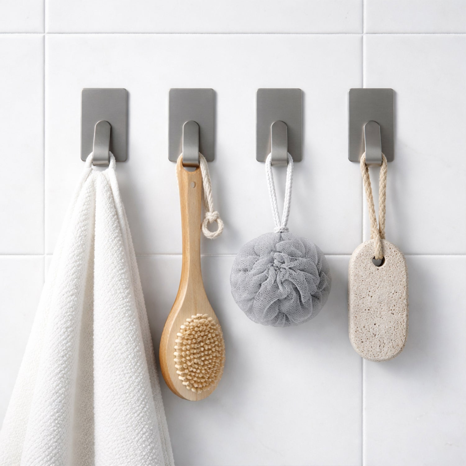 Self Adhesive Wall Hooks Set (Pack Of 6)