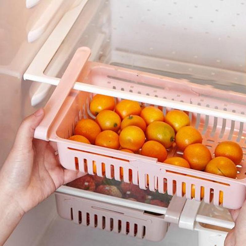 2336 Expandable Adjustable Multipurpose Fridge Storage Basket ( 1 Pcs )