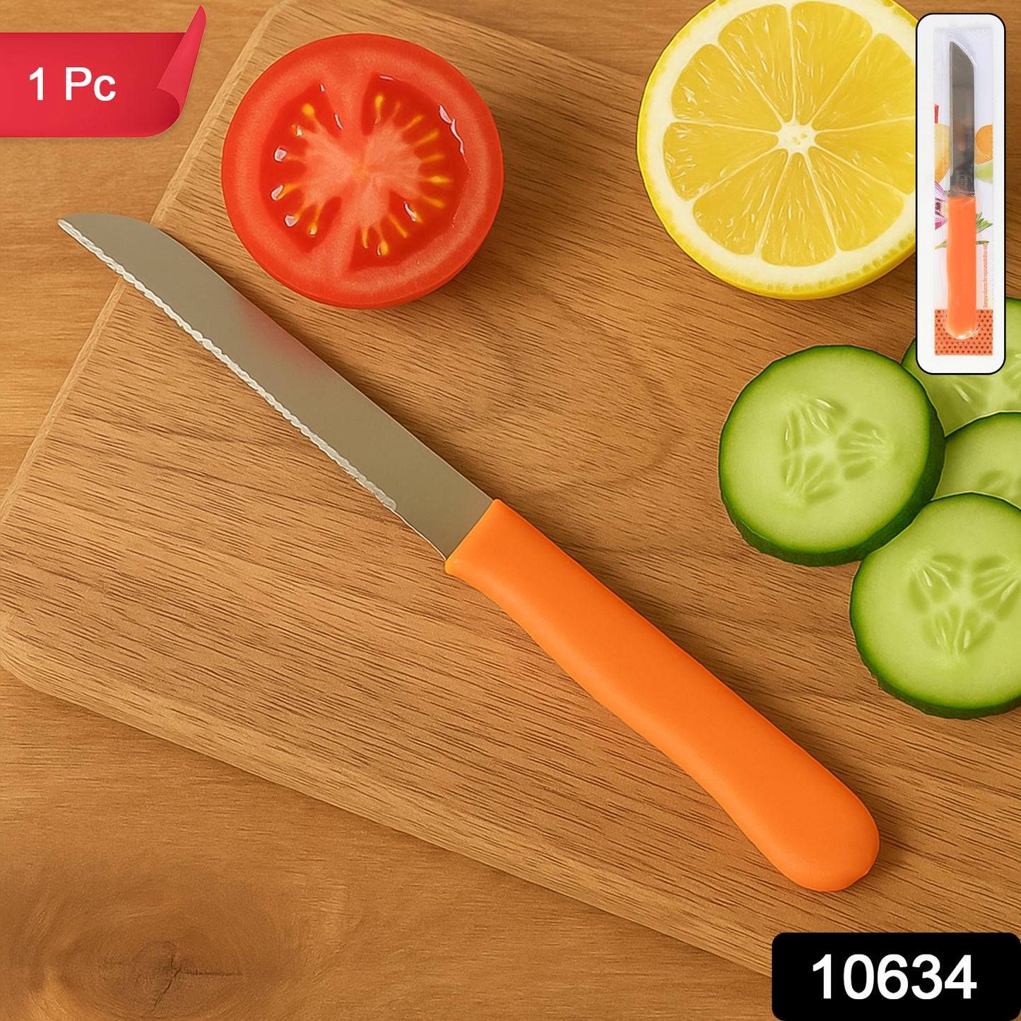 Premium Quality Stainless Steel Handle Plain Knife (1 Pc)