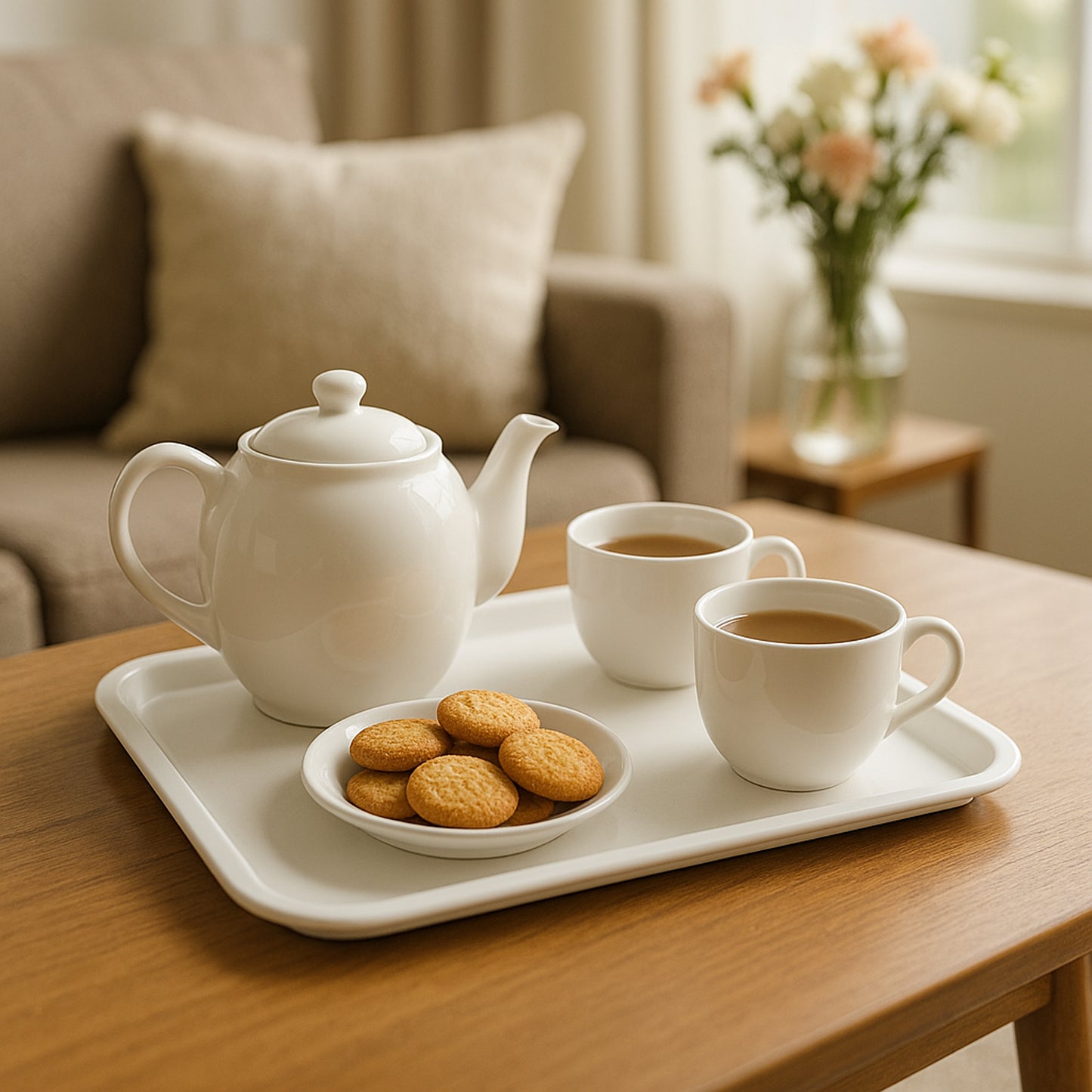 Plastic Serving Tray  Plate  40  30 Cm (1 Pc)