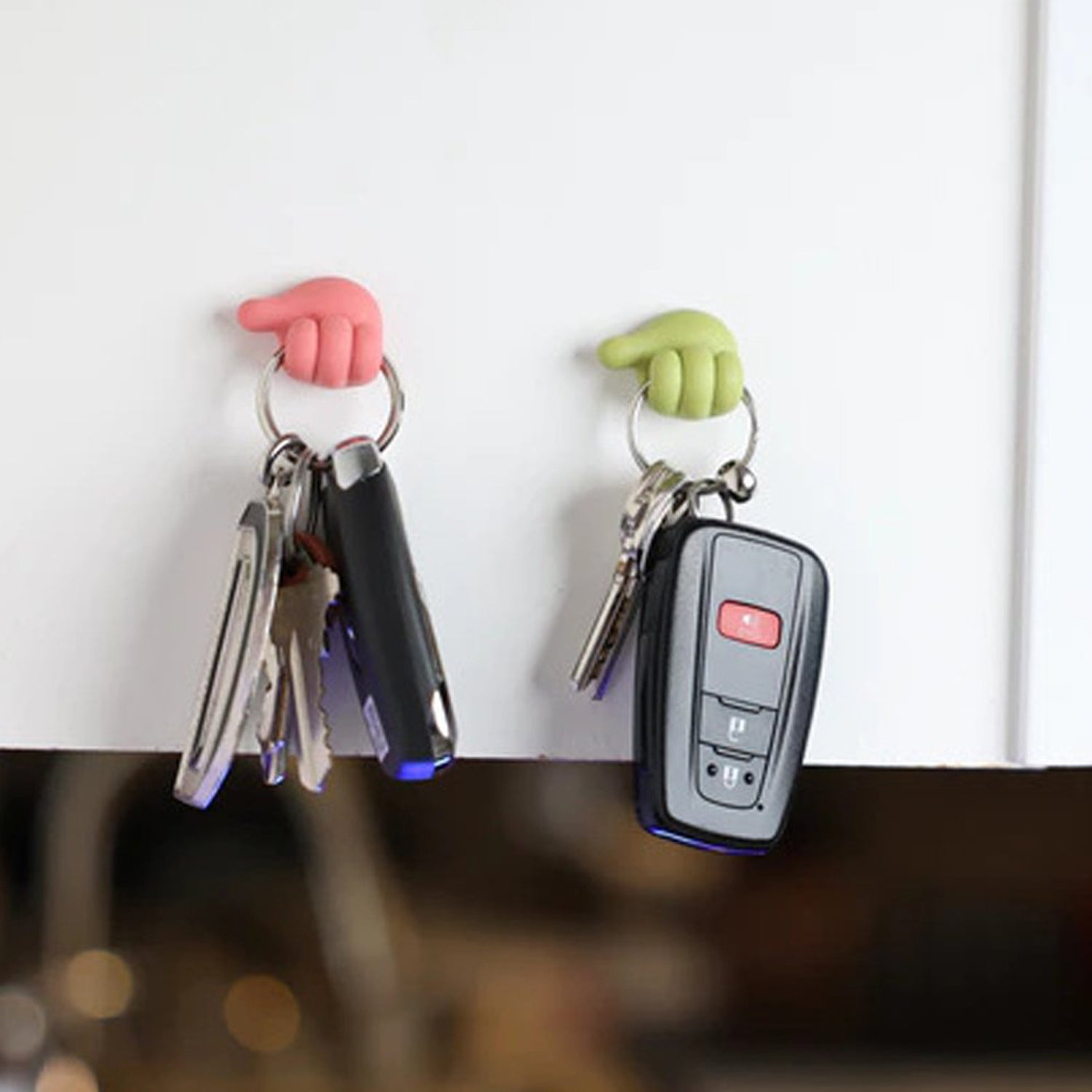 9103 Multifunctional Multi Functional Hand Shape Wall Clip Hanger Keys Cable Holder