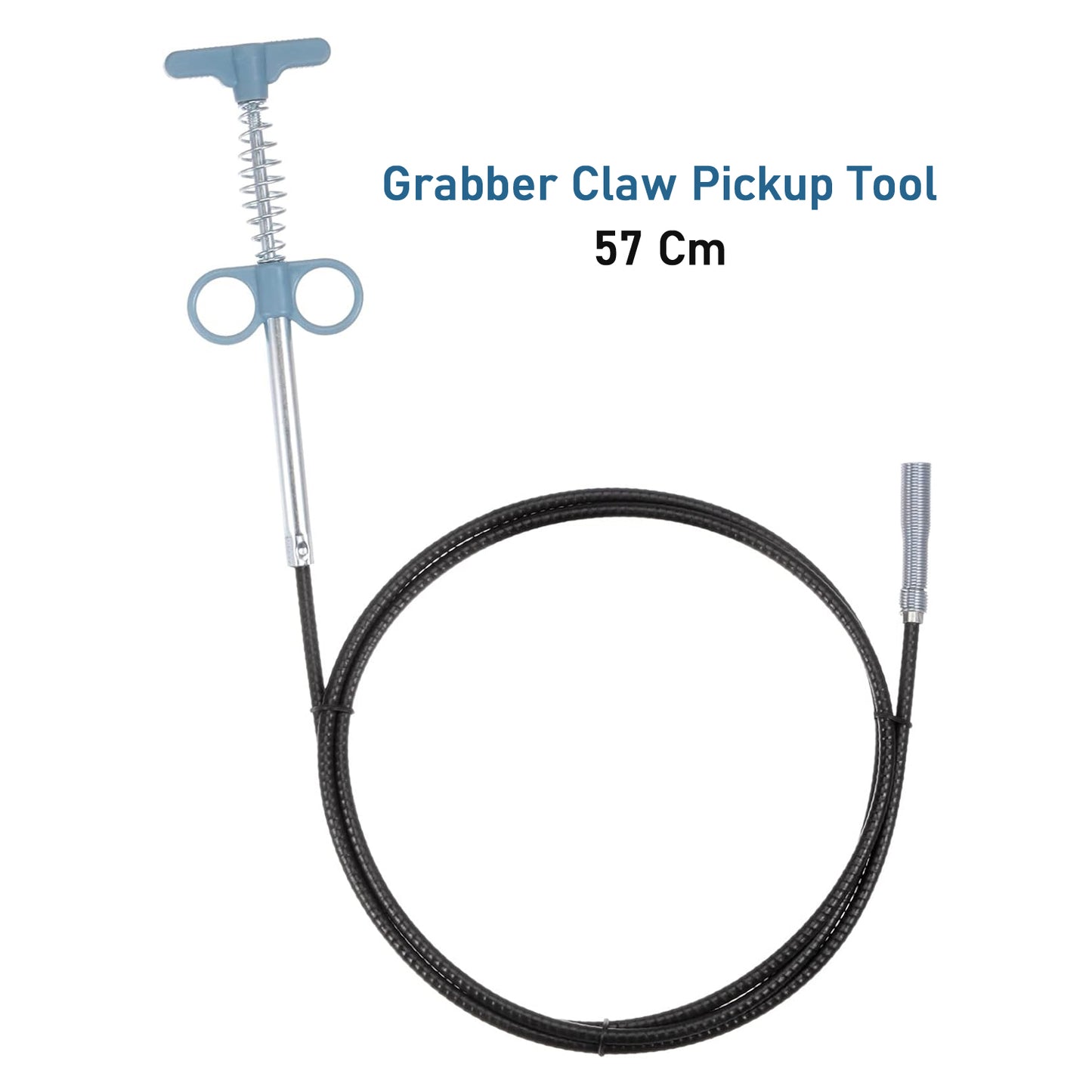 Flexible Spring Drain Cleaning Tool With Hand Grip (1 Pc  57 Cm)