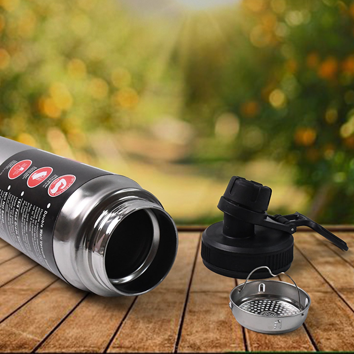 Stainless Steel Double Wall Vacuum-insulated Drink Water Bottle (800 Ml)