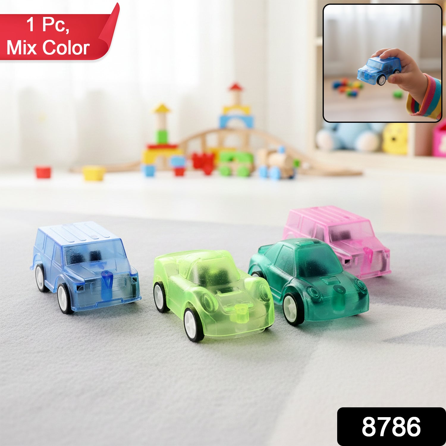Mini Pull Back Car Used Widely By Kids And Children (1 Pc)