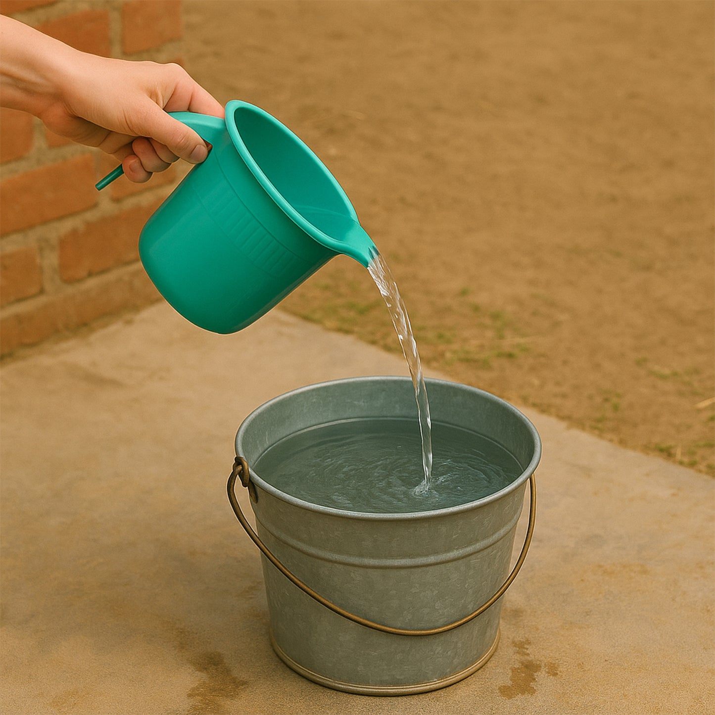 Plastic Bath Mug For Bathroom Use (1 Pc)
