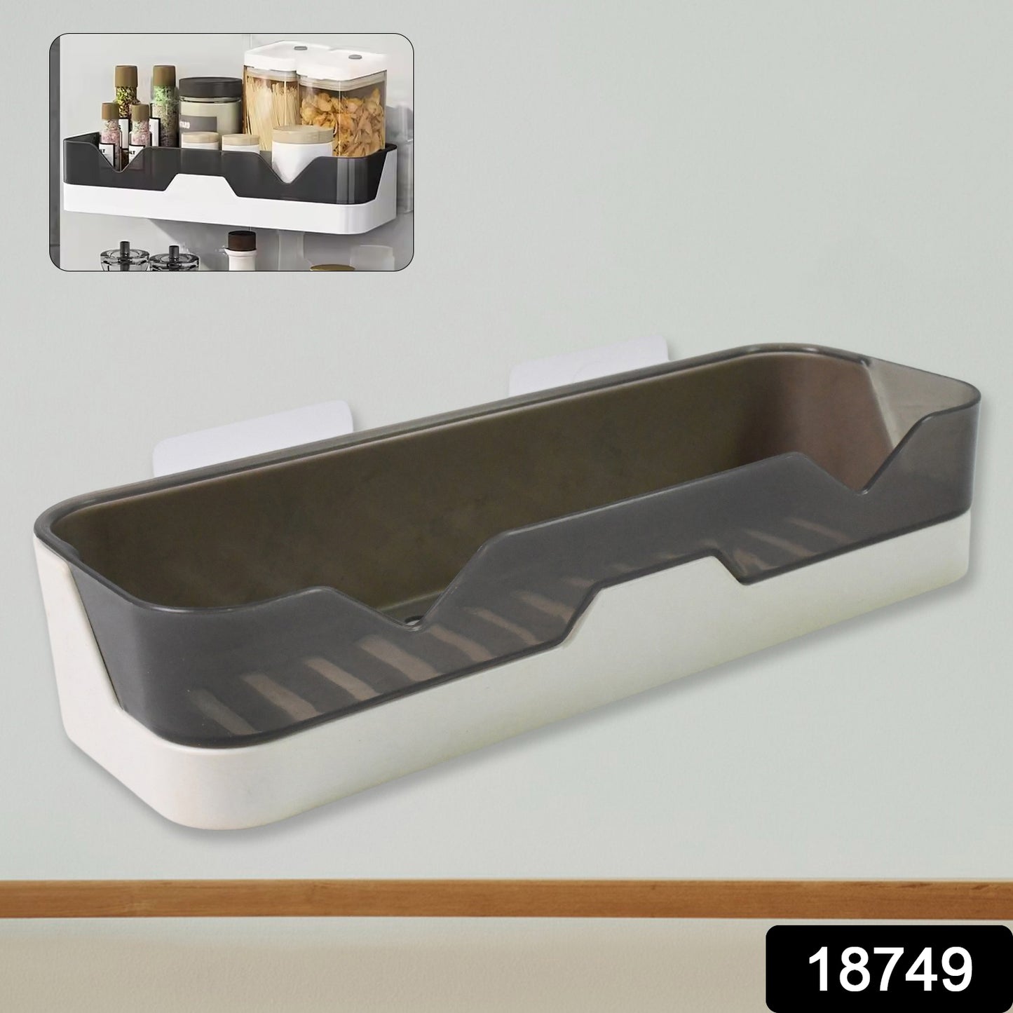 Wall Mounted Adhesive Bathroom Shower Caddy  Shelf  Plastic (1 Pc)
