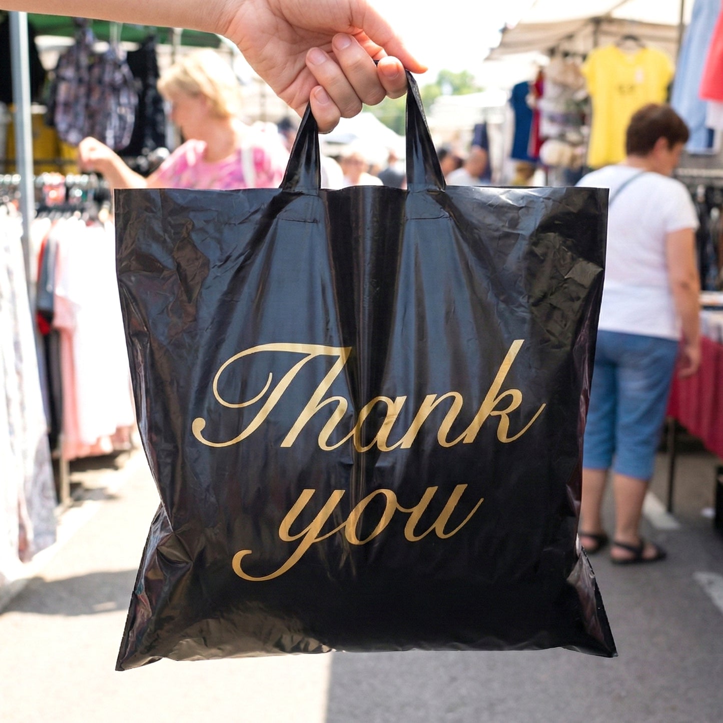 Premium Thank You Printed Carry Bag (22  29 Cm 1 Pc)