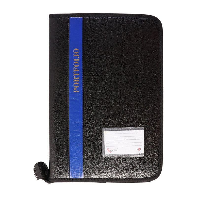 Aerotix A4 Portfolio File Zipper  20 Leaf Professional Document Organizer Folder