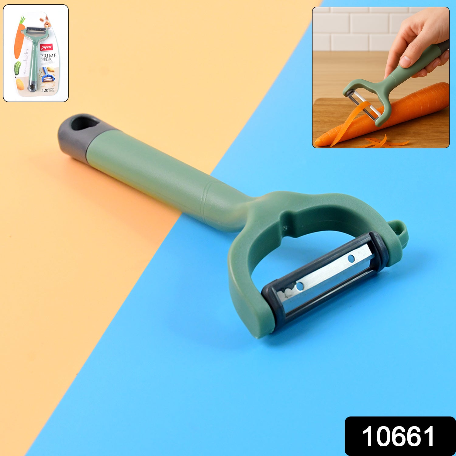 Apex Premium Ergonomic Vegetable Fruit Peeler (1 Pc)