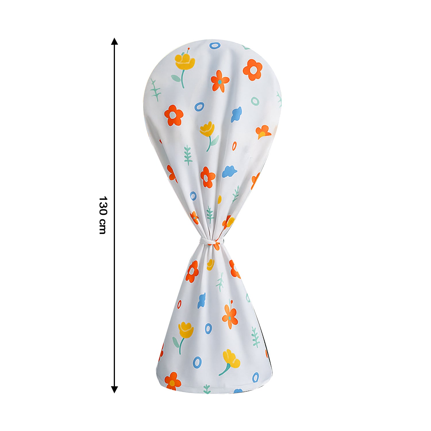 Flower-printed Fan Cover - 1 Pc 130x26 Cm