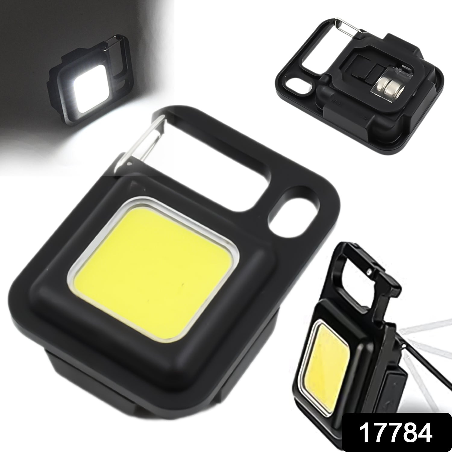 17784 Led Battery Operated Keychain Flashlight Small Work Light Withfolding Bracket Bottle Opener For Camping Hiking Emergency (1 Pc  Moq - 36 Pcs)