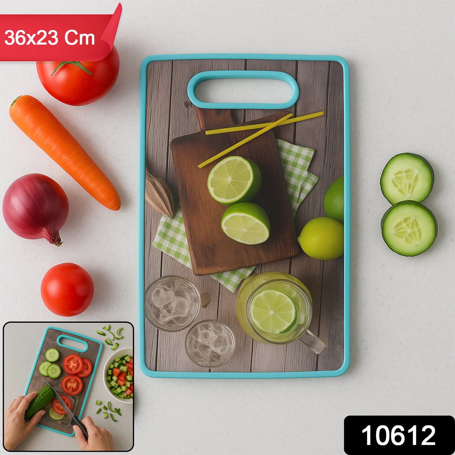 Premium Multipurpose Cutting Board (1 Pc  36x23 Cm)